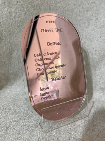 Menu Oval Personalizado