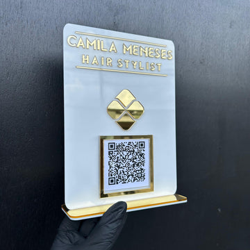 Placa com 1 QR Code