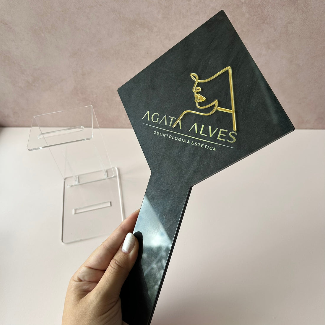 Epelho de mão essence   *com suporte*