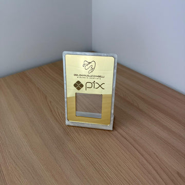 Placa Pix QR CODE