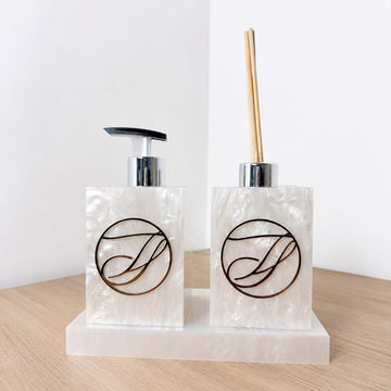 Kit lavabo SABONETEIRA + DIFUSOR + BANDEJA
