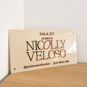 Placa Retangular Sobreposta 70x40cm