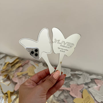 Mini Espelho Borboleta Prime - 100 Unidades