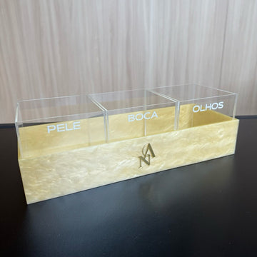 Porta Pincéis  pele/boca/olhos 4 peças