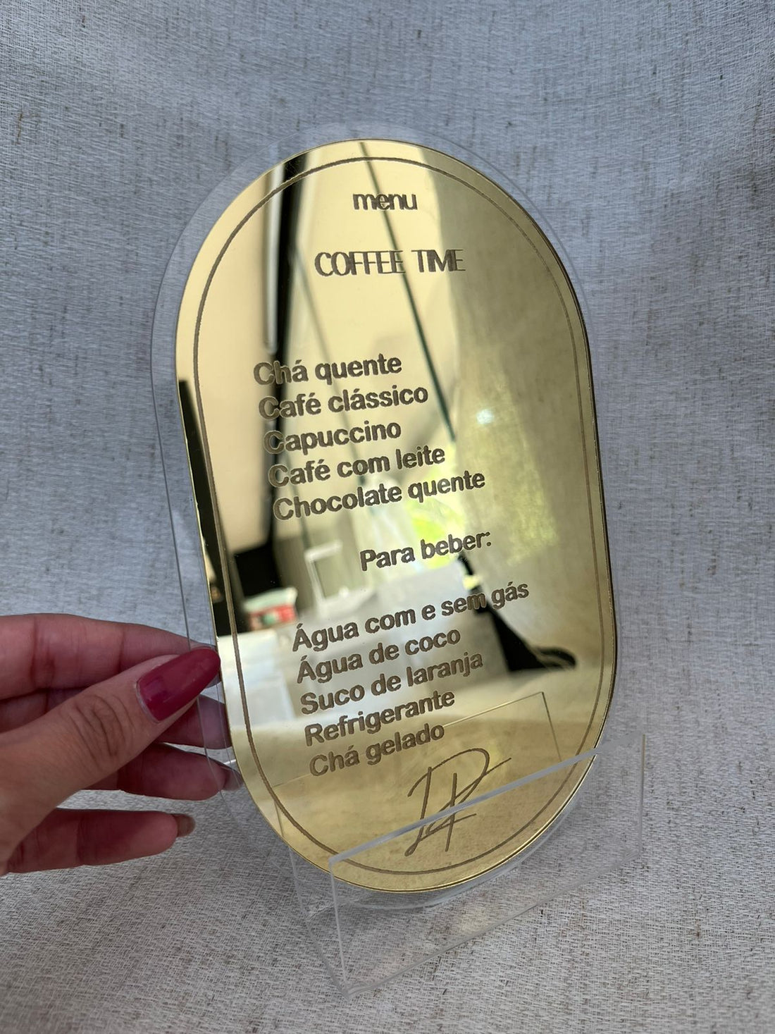 Menu Oval Personalizado